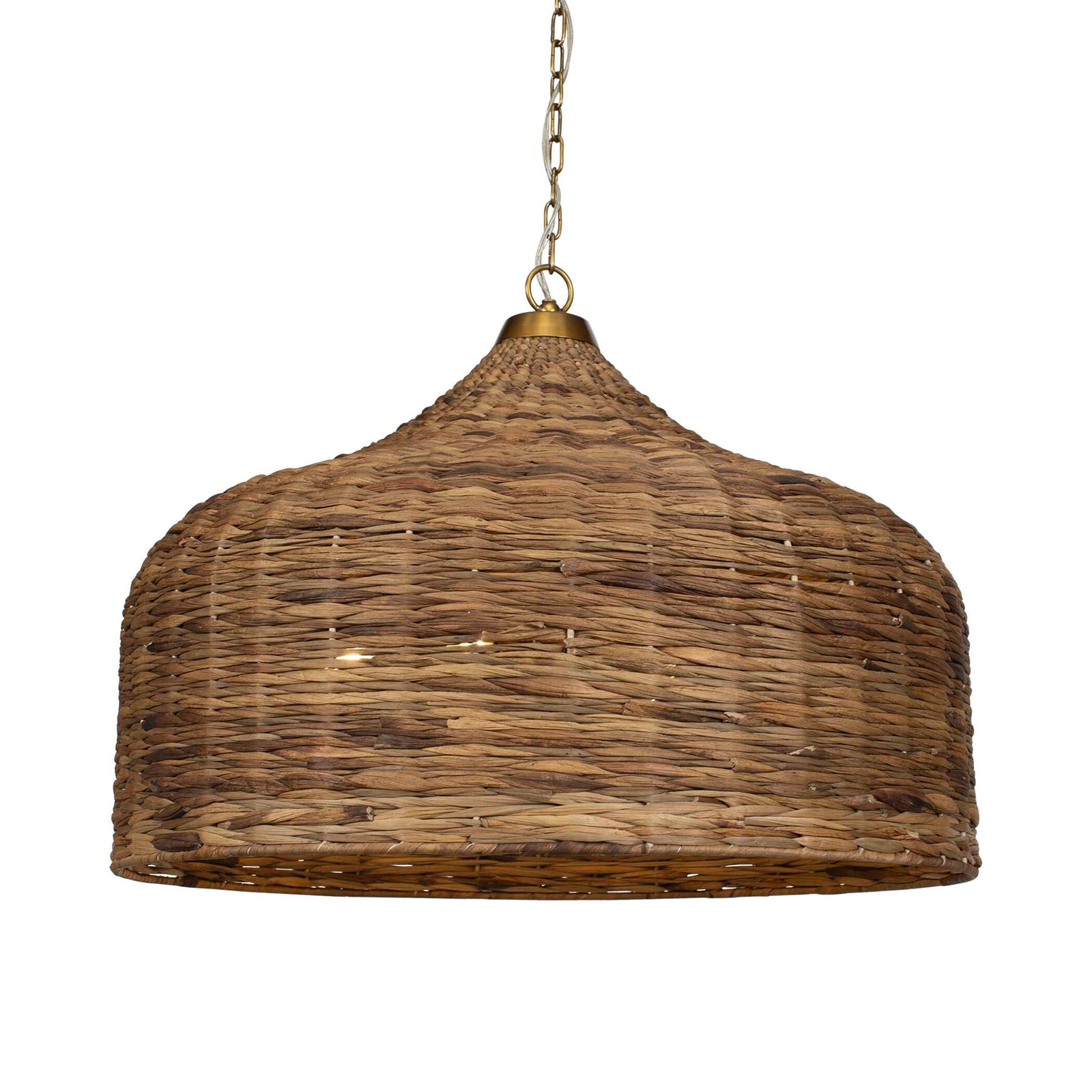 American Home Furniture Uttermost Tauranga Seagrass 5 Light Pendant