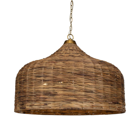 American Home Furniture Uttermost Tauranga Seagrass 5 Light Pendant