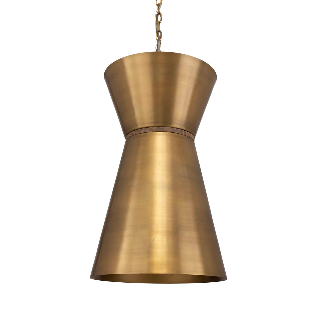American Home Furniture Uttermost Crocker Brass 1 Light Mini Pendant