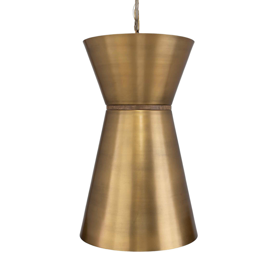 American Home Furniture Uttermost Crocker Brass 1 Light Mini Pendant