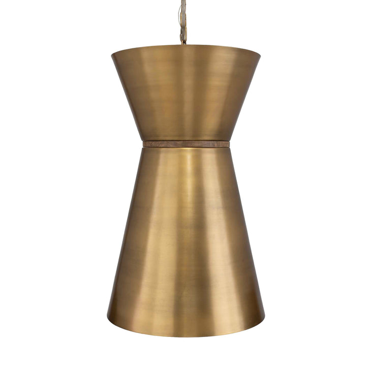 American Home Furniture Uttermost Crocker Brass 1 Light Mini Pendant
