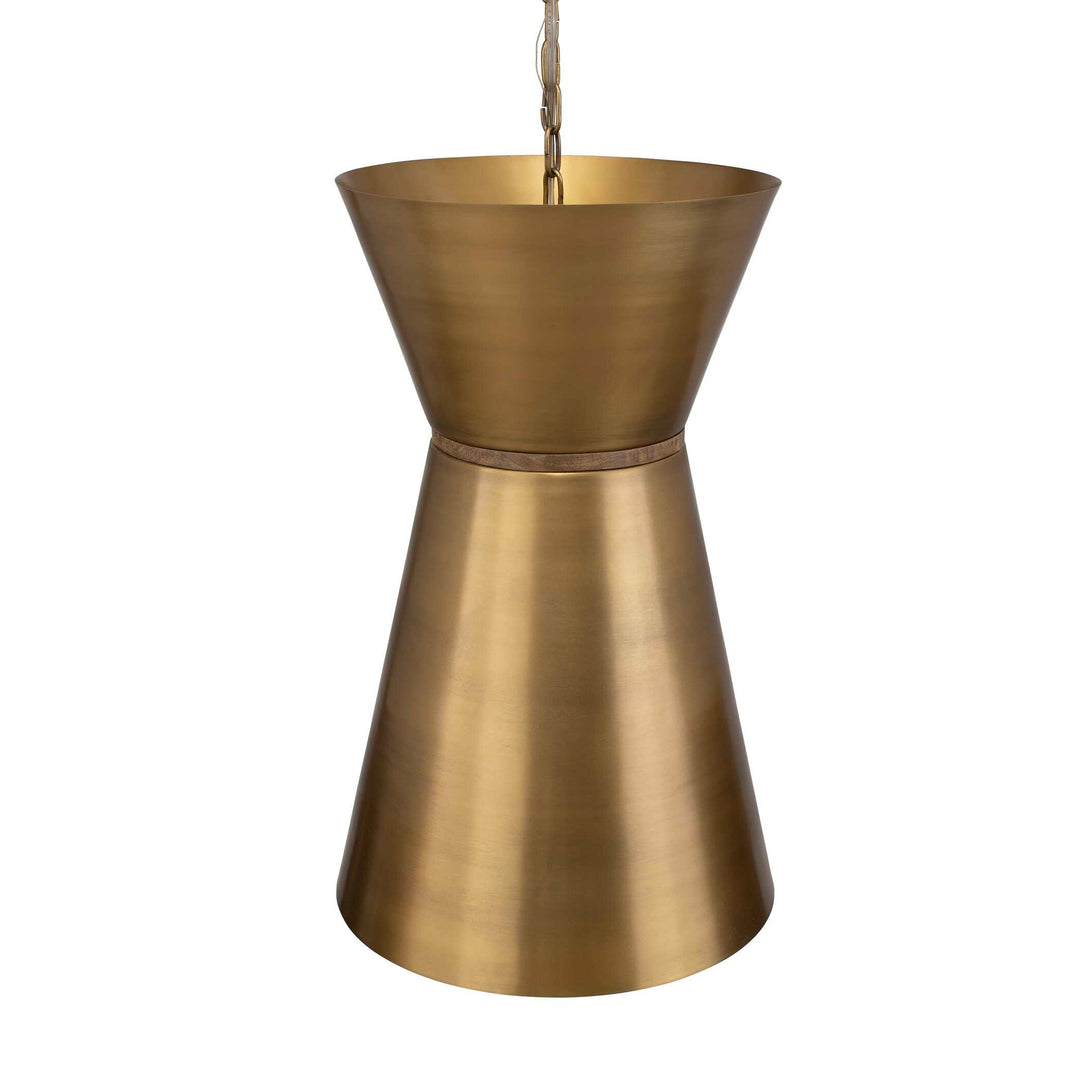 American Home Furniture Uttermost Crocker Brass 1 Light Mini Pendant