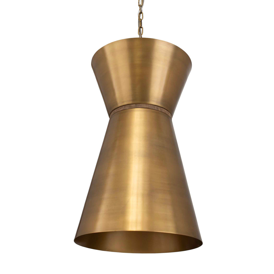 American Home Furniture Uttermost Crocker Brass 1 Light Mini Pendant