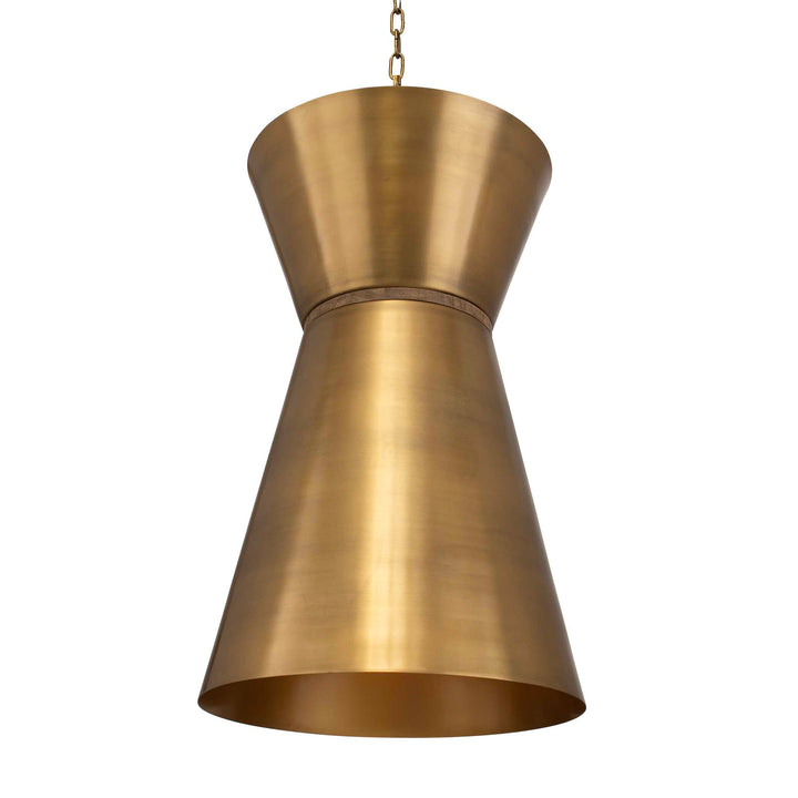 American Home Furniture Uttermost Crocker Brass 1 Light Mini Pendant