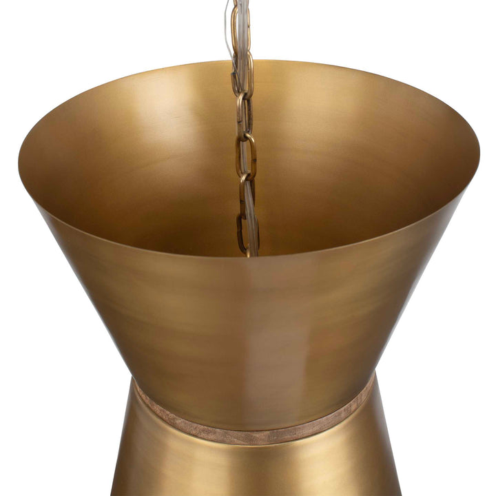 American Home Furniture Uttermost Crocker Brass 1 Light Mini Pendant