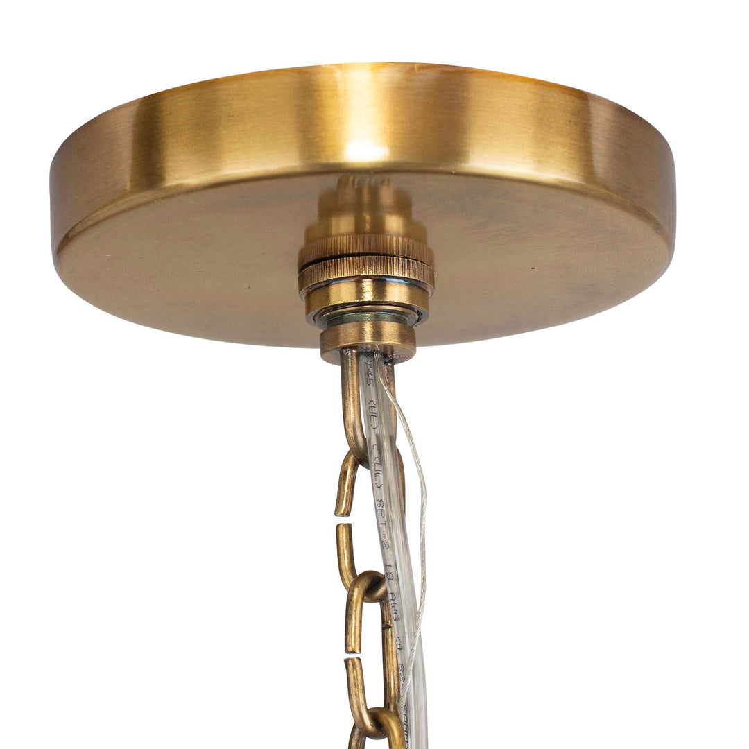 American Home Furniture Uttermost Crocker Brass 1 Light Mini Pendant