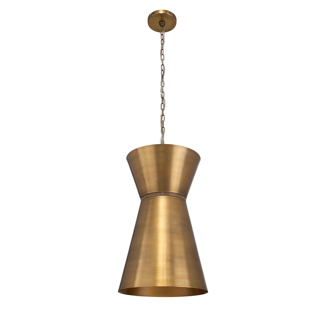 American Home Furniture Uttermost Crocker Brass 1 Light Mini Pendant