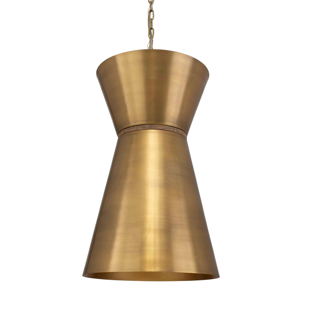 American Home Furniture Uttermost Crocker Brass 1 Light Mini Pendant