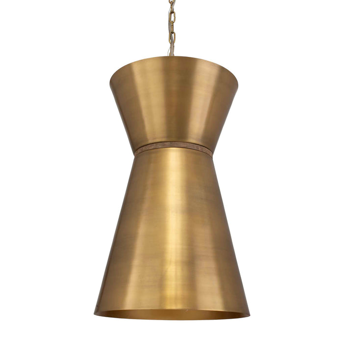 American Home Furniture Uttermost Crocker Brass 1 Light Mini Pendant