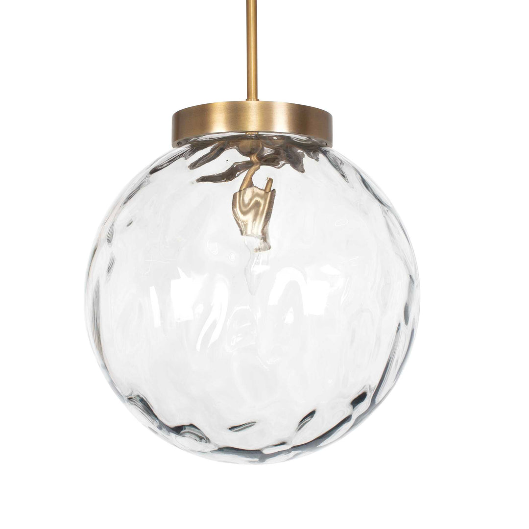 American Home Furniture Uttermost Gaia 1 Light Watered Glass Pendant