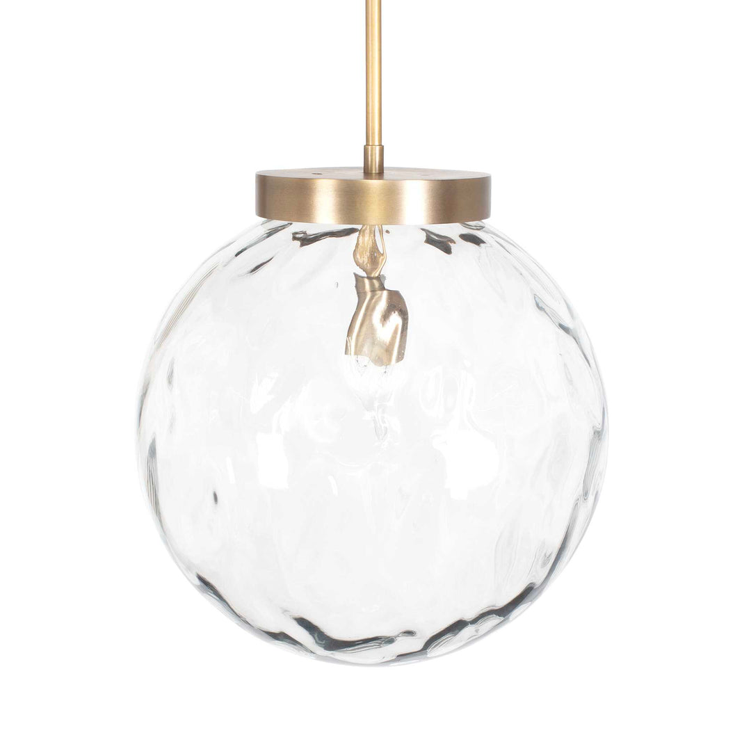 American Home Furniture Uttermost Gaia 1 Light Watered Glass Pendant