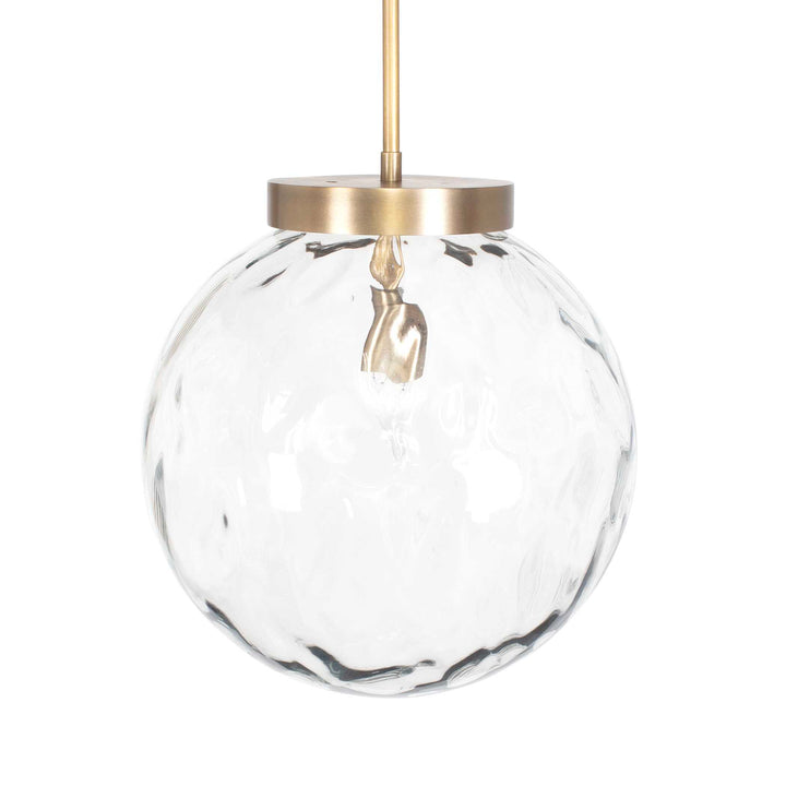 American Home Furniture Uttermost Gaia 1 Light Watered Glass Pendant