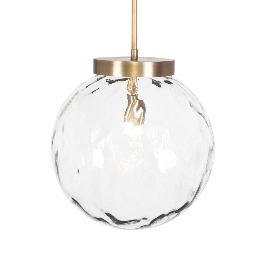 American Home Furniture Uttermost Gaia 1 Light Watered Glass Pendant