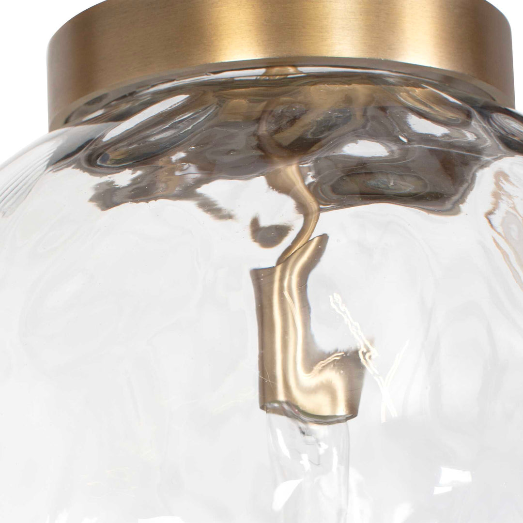 American Home Furniture Uttermost Gaia 1 Light Watered Glass Pendant