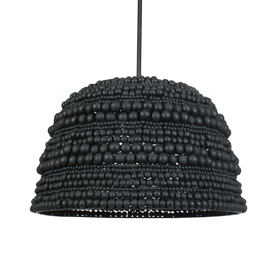 American Home Furniture Uttermost Persephone Black Bead 1 Light Pendant