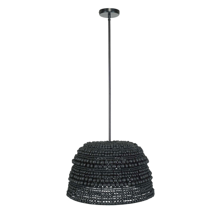 American Home Furniture Uttermost Persephone Black Bead 1 Light Pendant