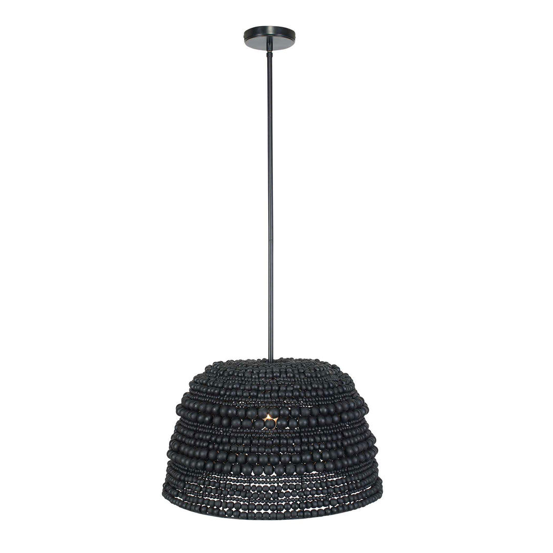 American Home Furniture Uttermost Persephone Black Bead 1 Light Pendant