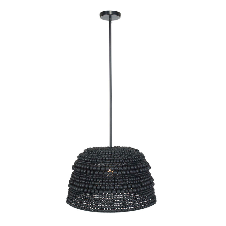 American Home Furniture Uttermost Persephone Black Bead 1 Light Pendant