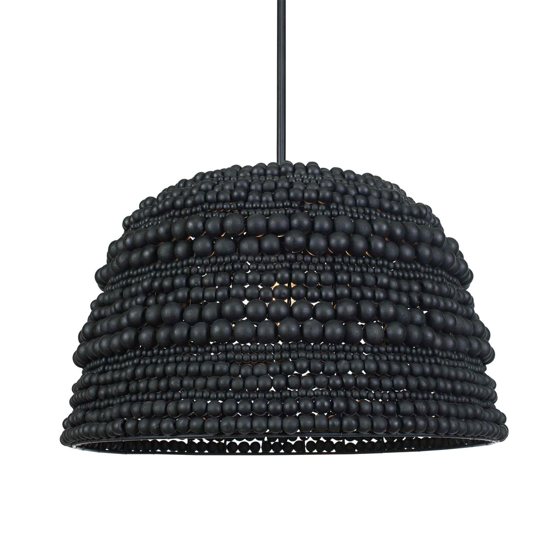 American Home Furniture Uttermost Persephone Black Bead 1 Light Pendant