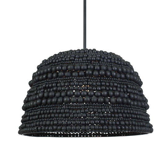 American Home Furniture Uttermost Persephone Black Bead 1 Light Pendant