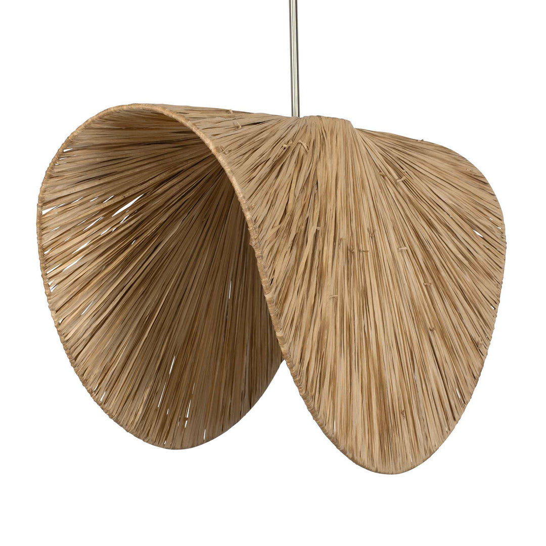 American Home Furniture Uttermost Bend 1 Light Raffia Pendant