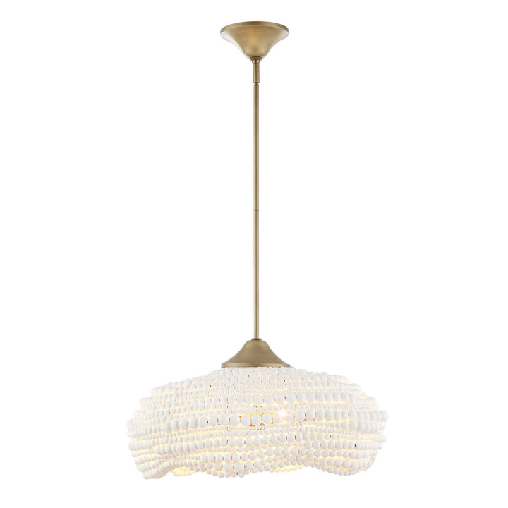 Biddeford 5 Light White Beaded Pendant