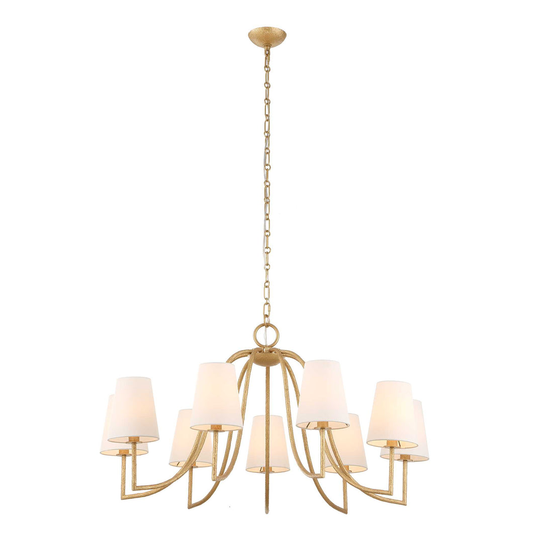 Seville 9 Light Gold Chandelier