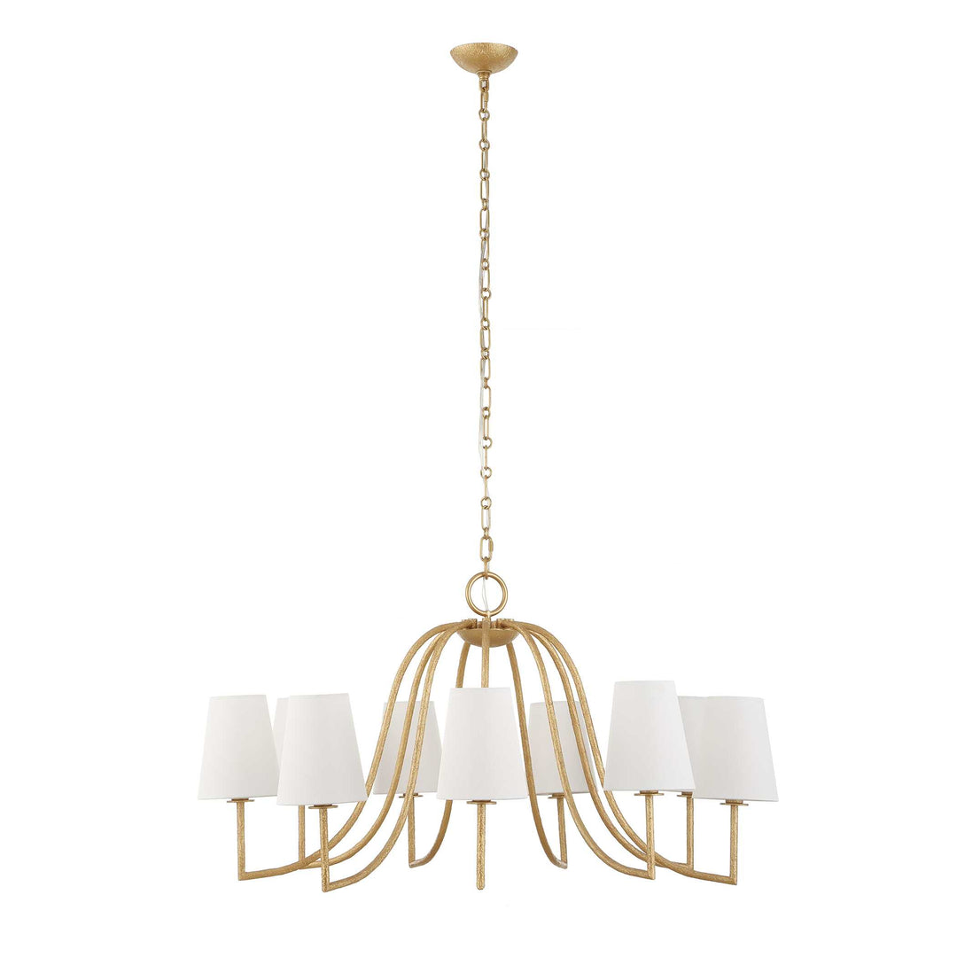 Seville 9 Light Gold Chandelier