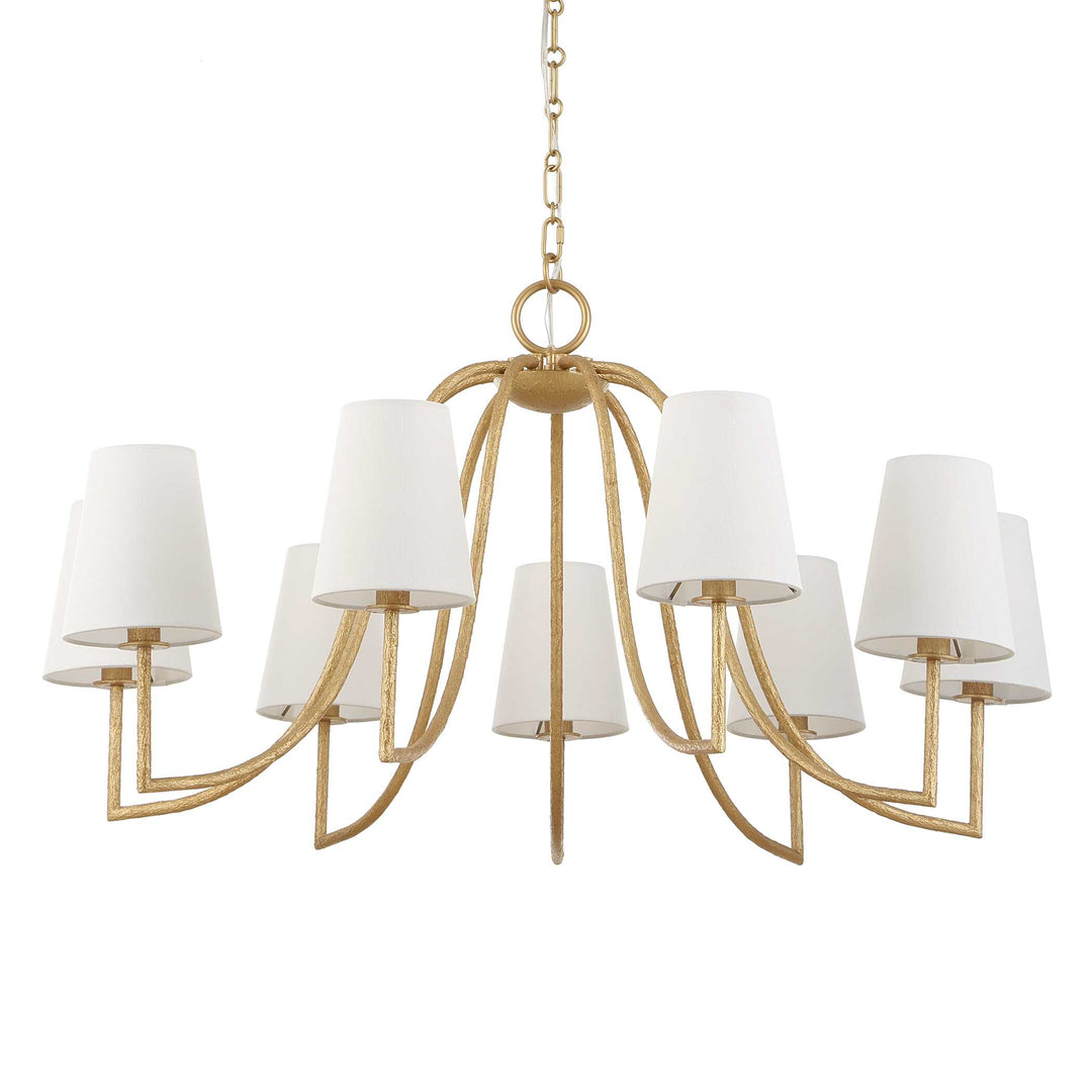 Seville 9 Light Gold Chandelier