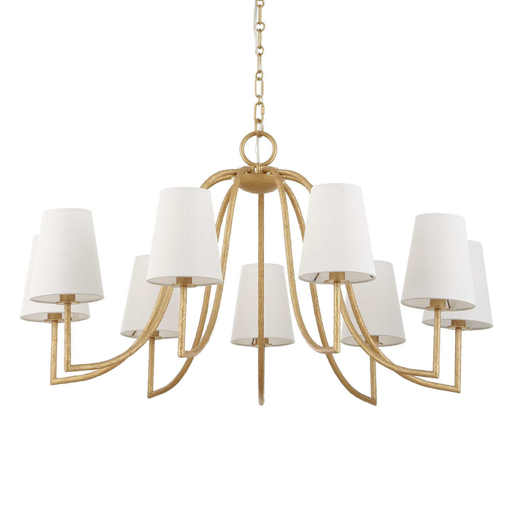 Seville 9 Light Gold Chandelier