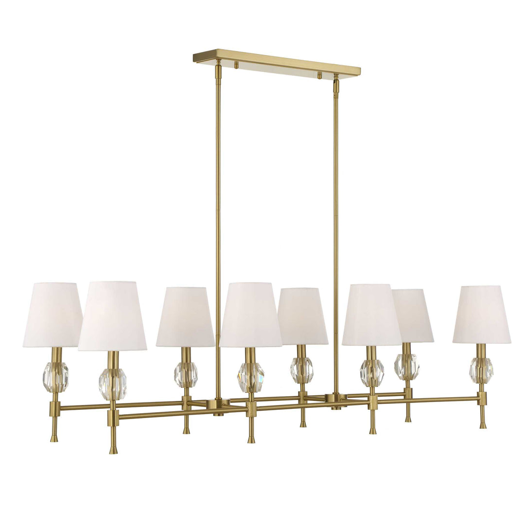 Arques 8 Light Linear Chandelier