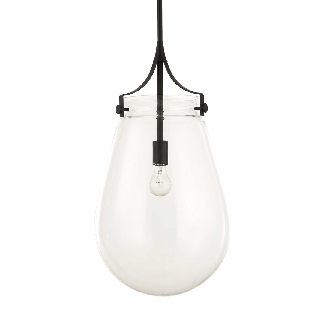 Dewdrop 1 Light Glass Shade Pendant