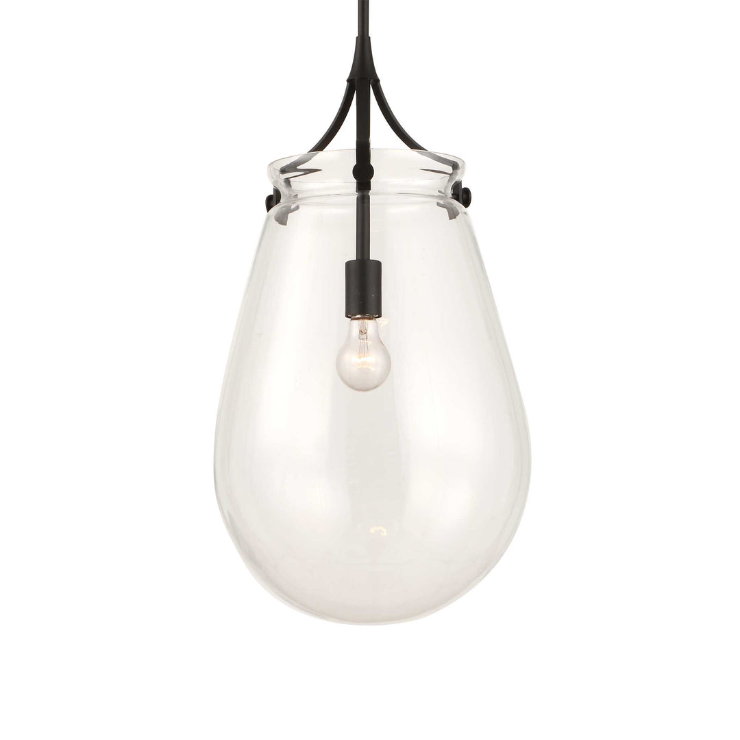 Dewdrop 1 Light Glass Shade Pendant