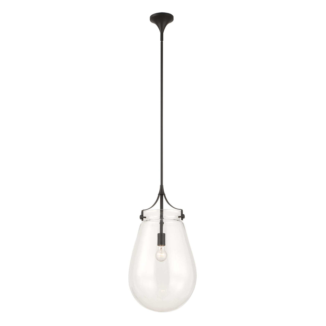 Dewdrop 1 Light Glass Shade Pendant