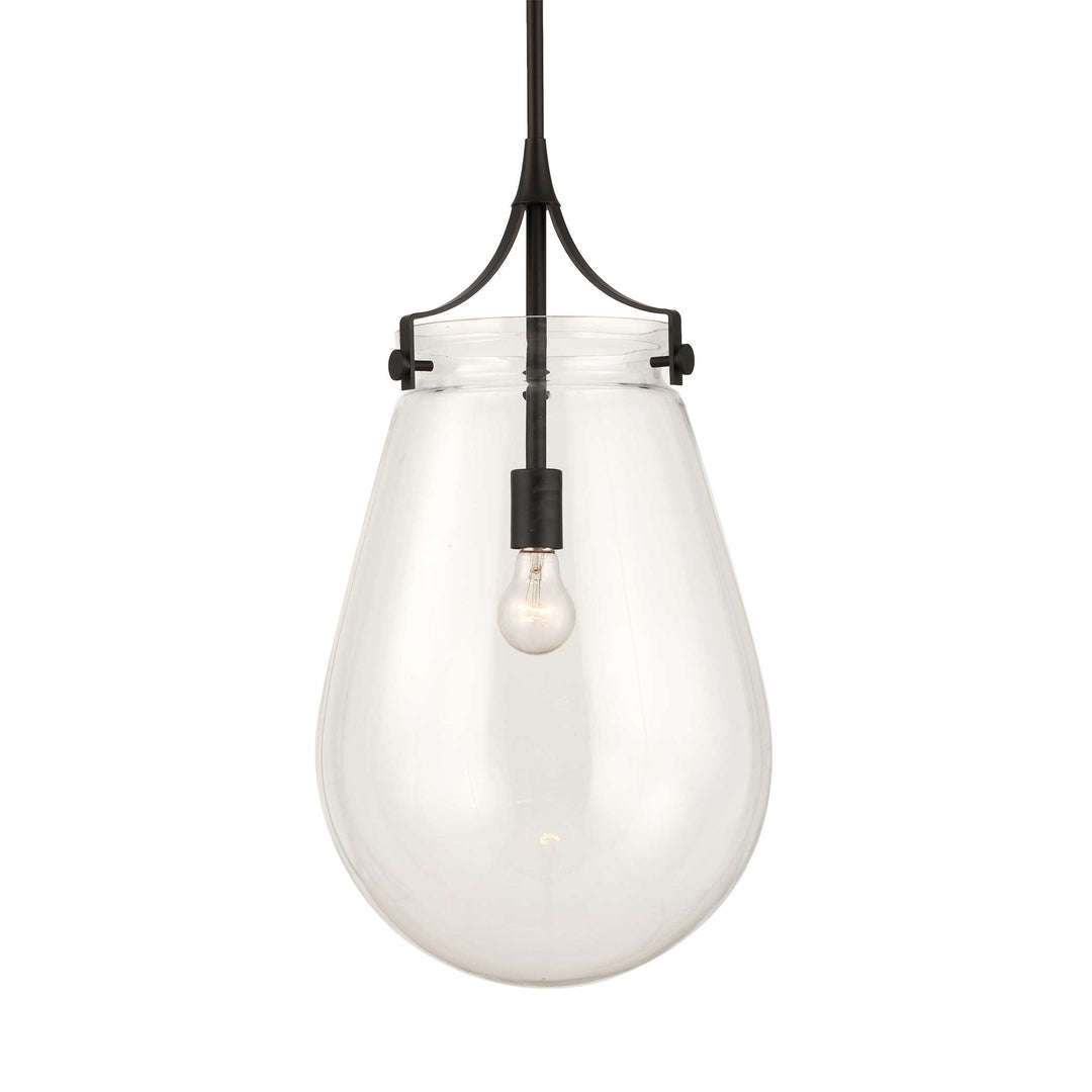 Dewdrop 1 Light Glass Shade Pendant