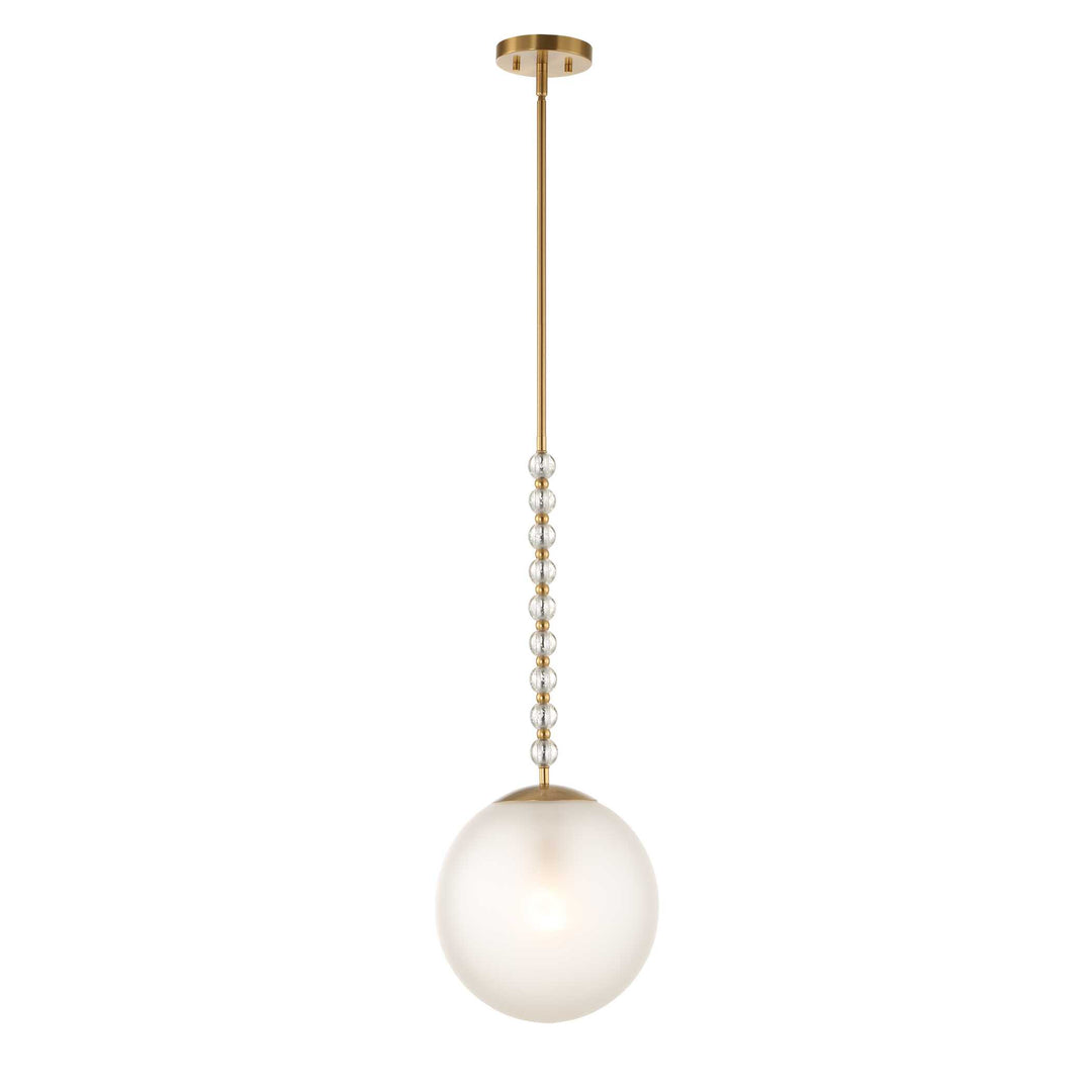 Ripple 1 Light Frost Glass Pendant