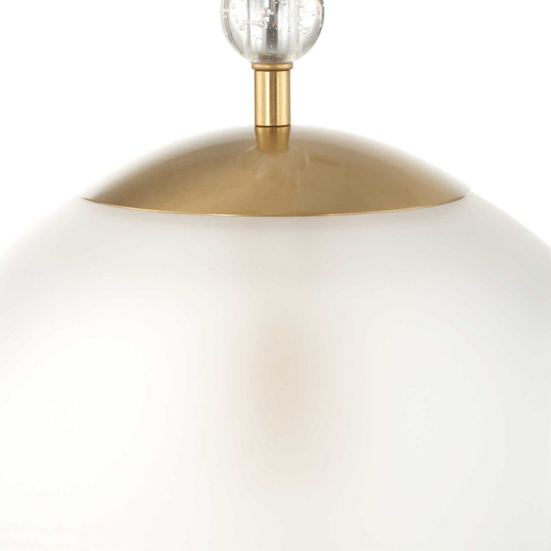 Ripple 1 Light Frost Glass Pendant