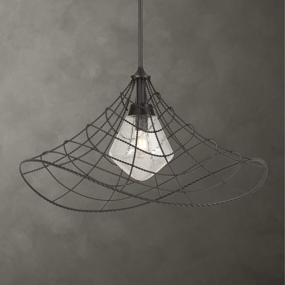 Whirlwind 1 Light Indoor-Outdoor Pendant