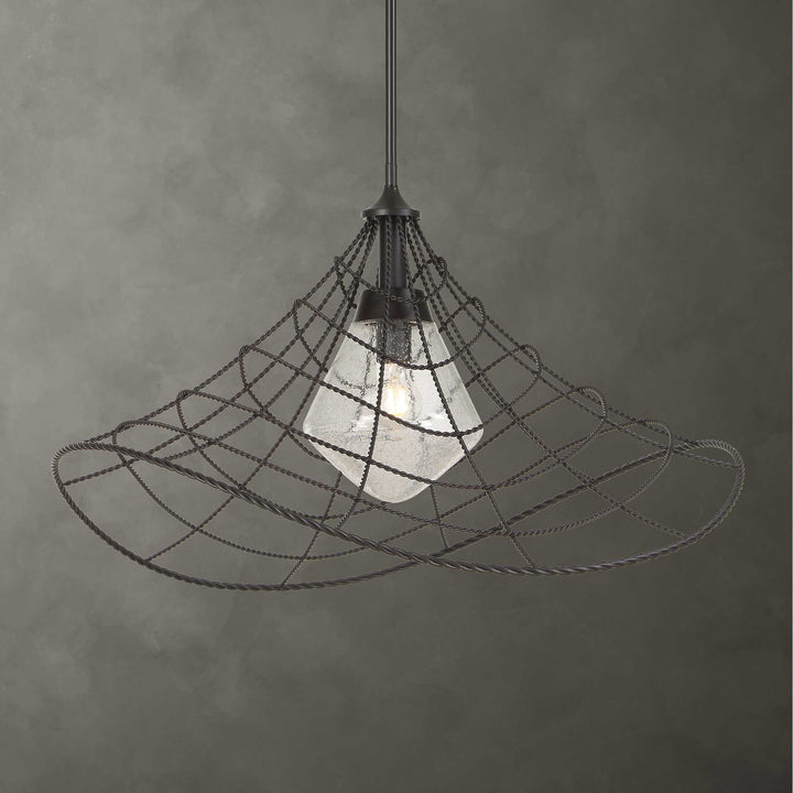 Whirlwind 1 Light Indoor-Outdoor Pendant