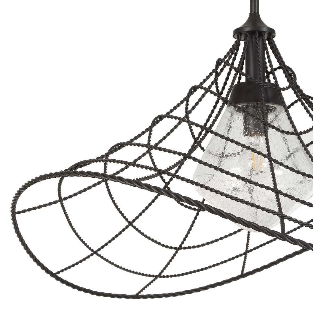 Whirlwind 1 Light Indoor-Outdoor Pendant