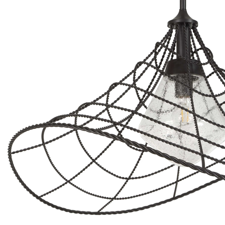 Whirlwind 1 Light Indoor-Outdoor Pendant
