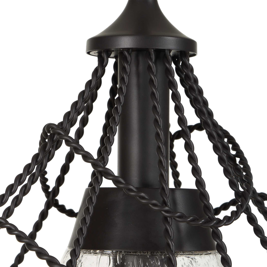 Whirlwind 1 Light Indoor-Outdoor Pendant