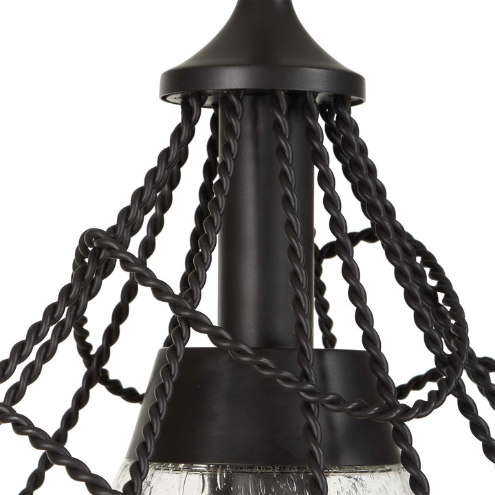 Whirlwind 1 Light Indoor-Outdoor Pendant