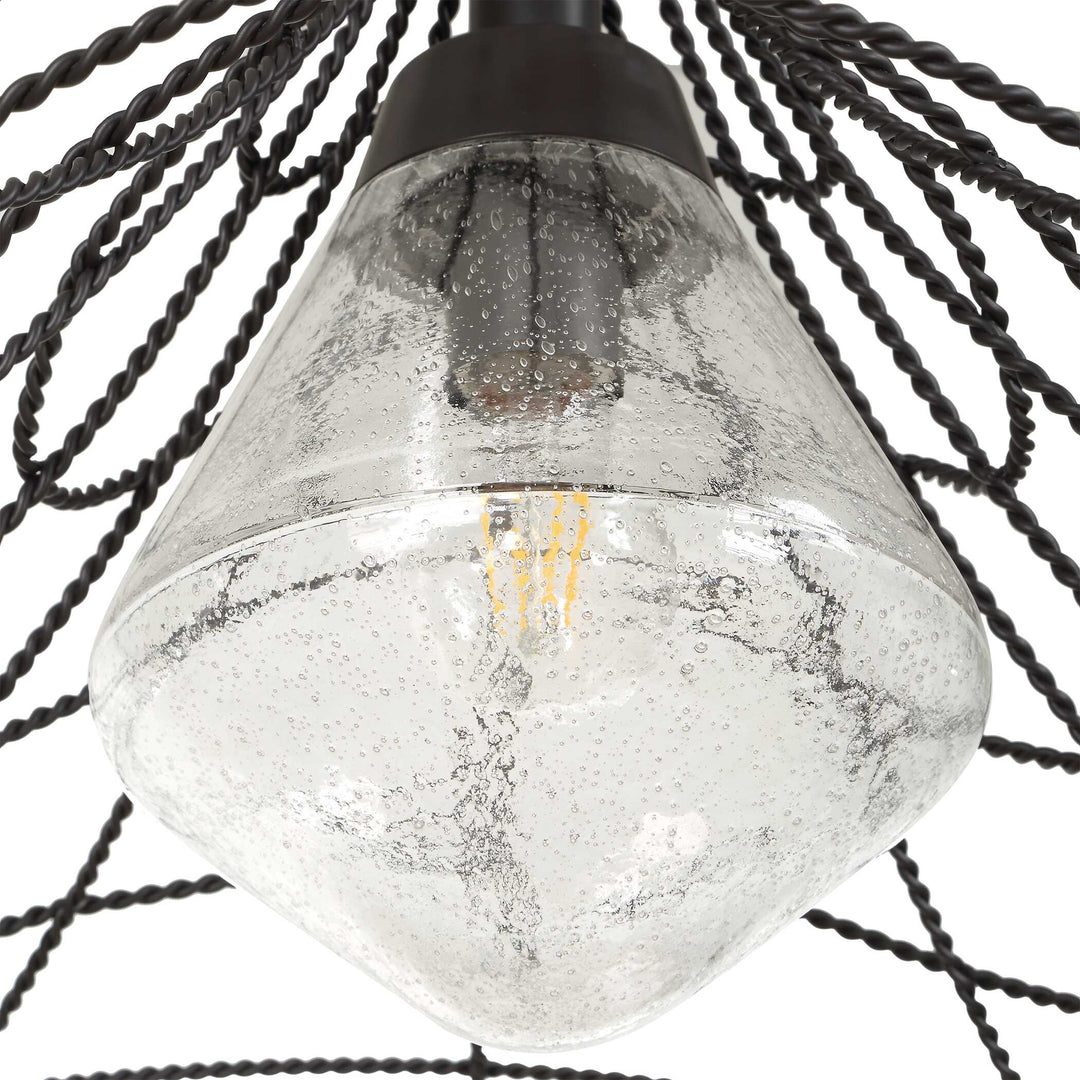 Whirlwind 1 Light Indoor-Outdoor Pendant