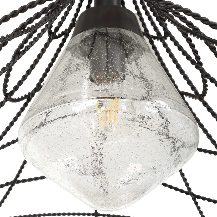 Whirlwind 1 Light Indoor-Outdoor Pendant