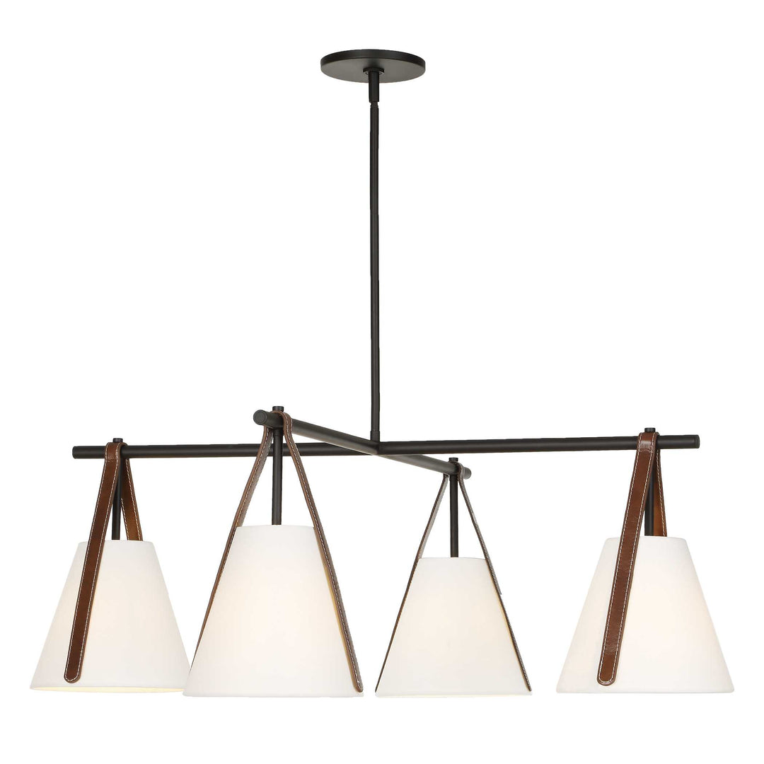 Reins Accent Straps 4 Light Chandelier