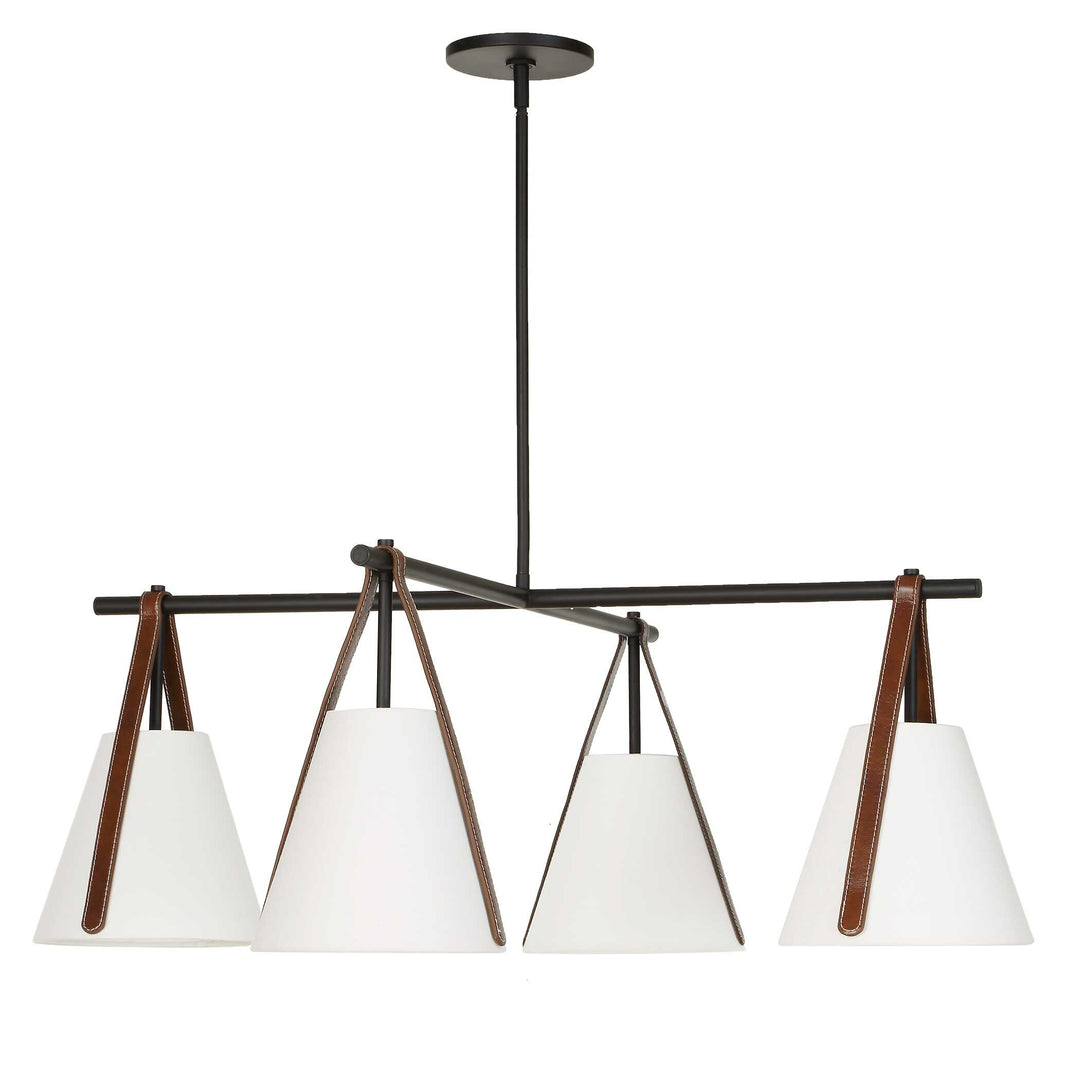 Reins Accent Straps 4 Light Chandelier