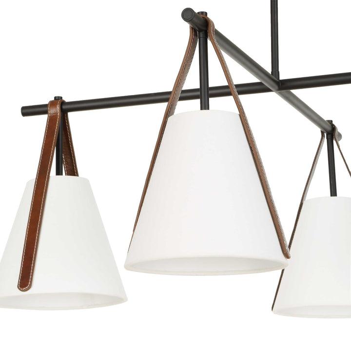 Reins Accent Straps 4 Light Chandelier
