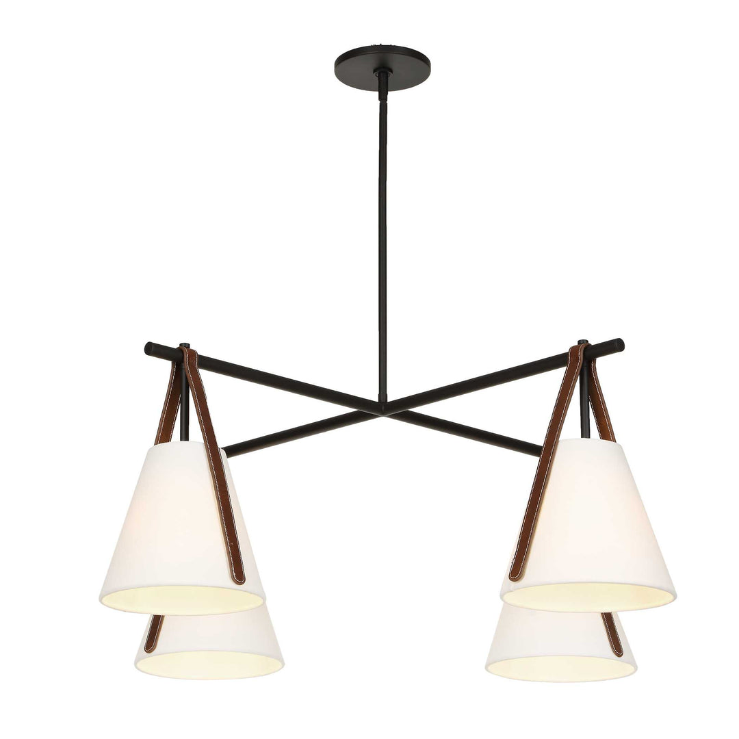 Reins Accent Straps 4 Light Chandelier
