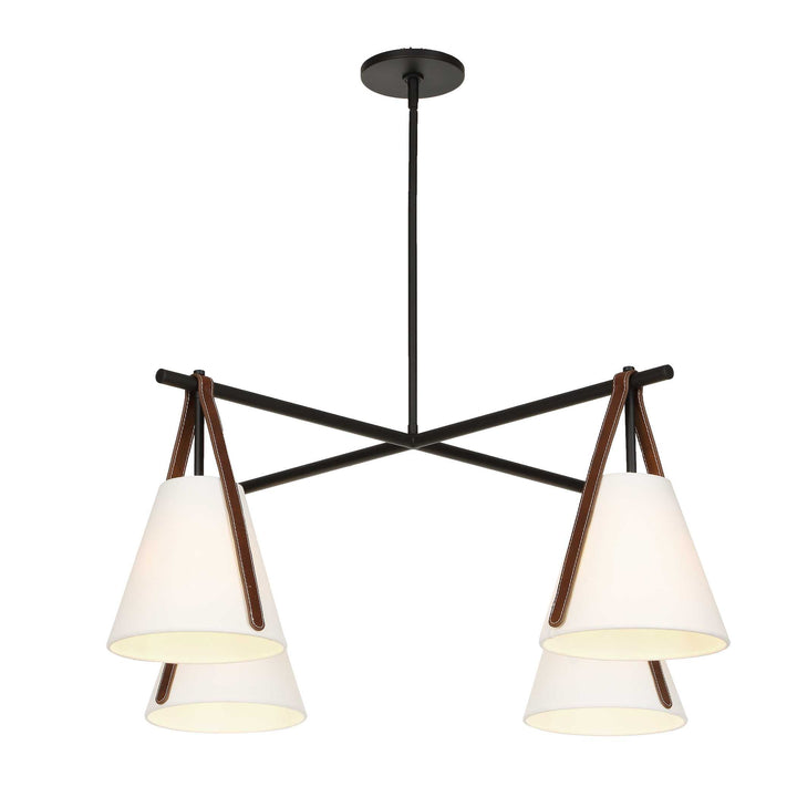 Reins Accent Straps 4 Light Chandelier